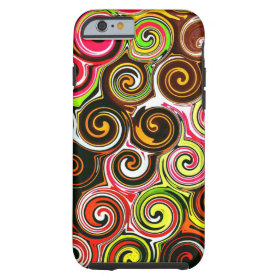 Swirl Me Pretty Colorful Swirls iPhone 6 Case