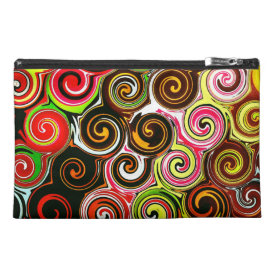 Swirl Me Pretty Colorful Swirls Pattern Travel Accessories Bag