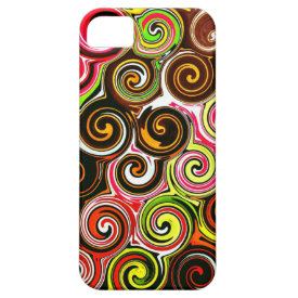 Swirl Me Pretty Colorful Swirls Pattern iPhone 5 Covers