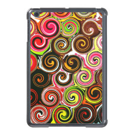 Swirl Me Pretty Colorful Swirls Pattern iPad Mini Cover
