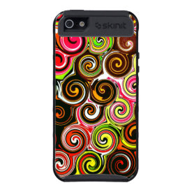 Swirl Me Pretty Colorful Swirls Pattern iPhone 5 Cover