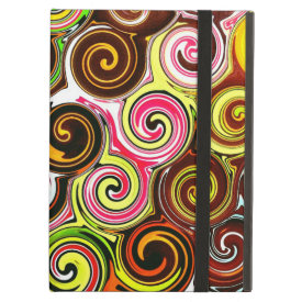 Swirl Me Pretty Colorful Swirls Pattern iPad Cover