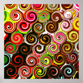Swirl Me Pretty Colorful Swirls Pattern Gifts