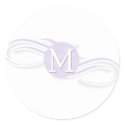 Swirl Monogram M stickers