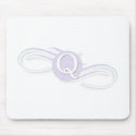 Swirl Monogram Q mousepads by weddingsareus Swirl Monogram Q mousepads