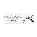 Swirl Monogram Return Address Labels