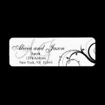 Swirl Monogram Return Address Labels