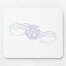 Swirl Monogram W mousepads by weddingsareus Swirl Monogram W mousepads
