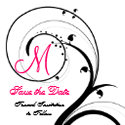 Swirl Monogram Wedding Save the Date Back View invitation