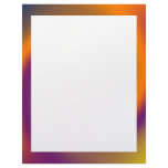 swirl orange purple personalized letterhead