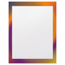 swirl orange purple personalized letterhead