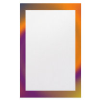 swirl orange purple stationery