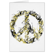 Swirl Peace Sign cards
