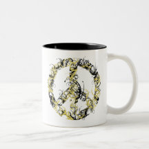 Swirl Peace Sign Coffee Mug