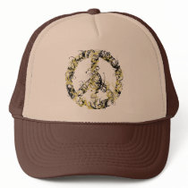 Swirl Peace Sign hats by tshirtypoo Swirl Peace Sign hats