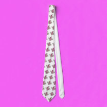 Swirl/Pink Ribbon Tie