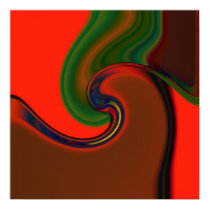 SWIRL: RED posters
