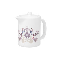 Swirl reindeer teapots