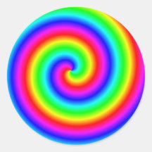 SWIRL ROUND STICKER