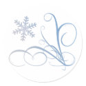 Swirl & Snowflake stickers