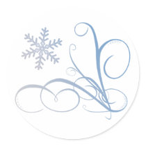 Swirl & Snowflake stickers
