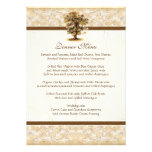 Swirl Tree Roots Antiqued Parchment Wedding Announcement