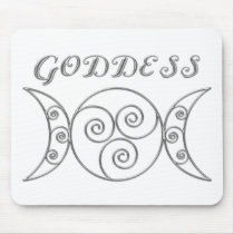 Swirl Triple Goddess Symbol mousepads