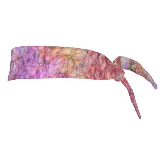 Swirled Lines on Pretty Colors Abstract Pattern Tie Headband