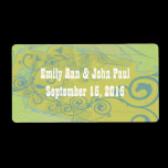 Swirled Tag with Dots Save the Date