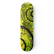 Swirlie Green Orb Custom Skateboard