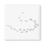 Swirling Autumn Leaves Magnet