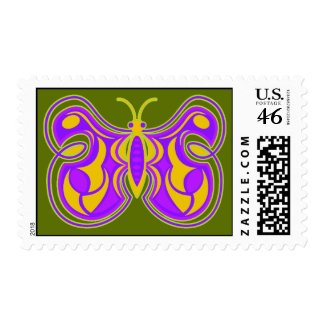 Swirling Butterfly stamp