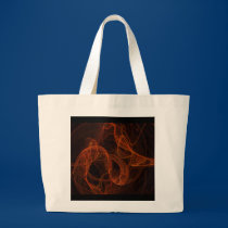 Swirling Flames Tote bags