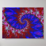 Swirling Flower Power Posters