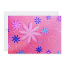 Swirling Flowers Invitation