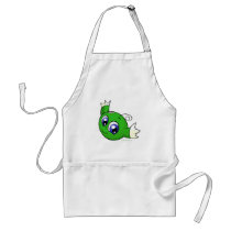 Swirling green kiko aprons