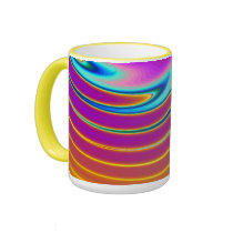 Swirling Liquid Glass (1) Glowing Yellows & Violet mugs by MarkoMarko Swirling Liquid Glass (1) Glowing Yellows & Violet mugs
