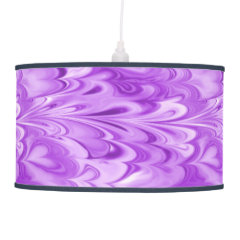 Swirling Marbled Shades of Lavender Ceiling Lamp