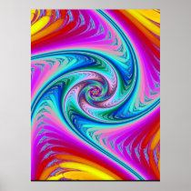 Swirling Neon Posters