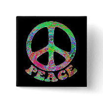 Swirling Peace Buttons