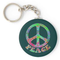Swirling Peace Keychain