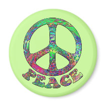 Swirling Peace Magnets