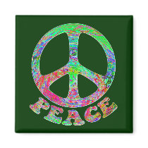 Swirling Peace Magnets