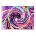 Swirling rainbow abstract cards