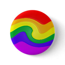 Swirling Rainbow Button