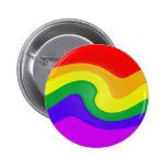 Swirling Rainbow Button