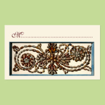 Swirling Shells Seating Cards business cards