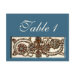 Swirling Shells Wedding Reception Table Numbers postcard