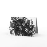 Swirling Snow Black Card