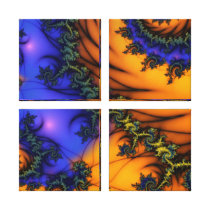 Swirling Spiral Fractal Abstract Artistic Design canvas prints